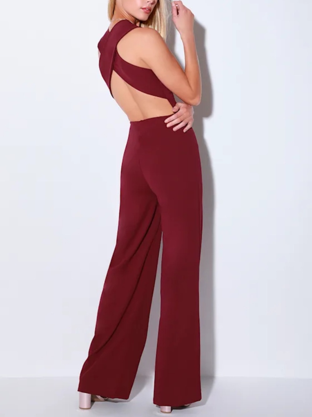 NEW Lulus Open Back Jumpsuit